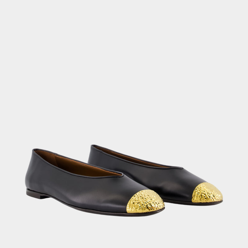 Punta Amanda Ballerinas - Giuseppe Zanotti - Leather - Black