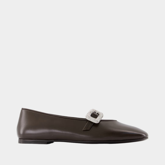 Georgia Ballerinas - Giuseppe Zanotti - Leather - Brown