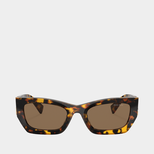 0mu 09ws Sunglasses - Miu Miu - Acetate - Brown