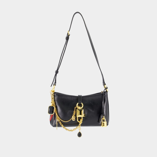 Lock Shoulder Bag - Dolce&Gabbana - Leather - Black
