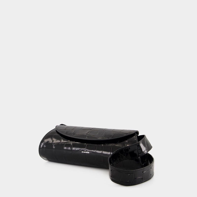 Cannolo Small Purse - Jil Sander - Leather - Black