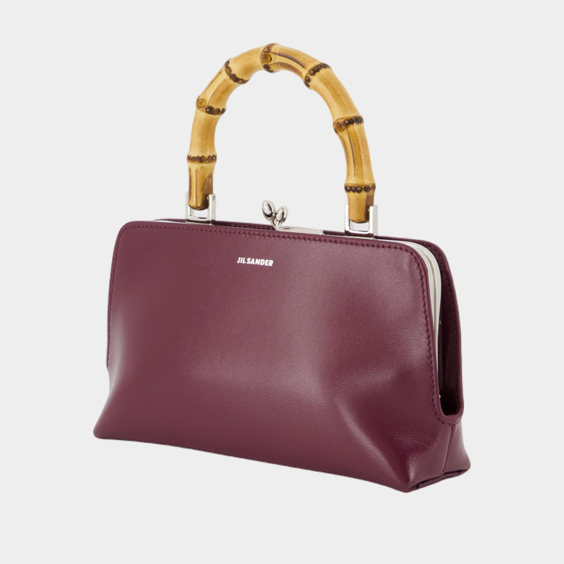 Goji Mini Bamboo Purse - Jil Sander - Leather - Burgundy