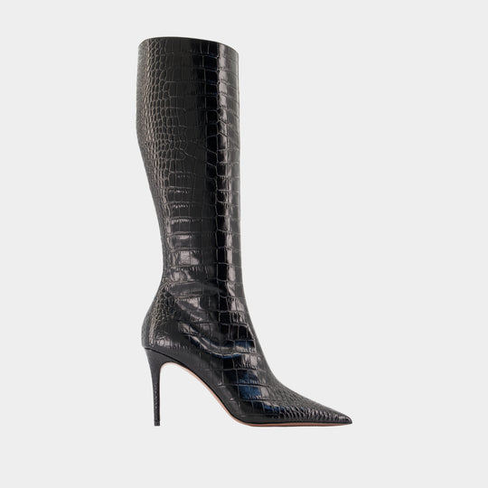 Vera 85 Boots - Paris Texas - Leather - Black