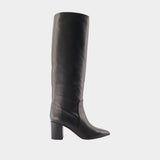 Anja 70 Boots - Paris Texas - Leather - Black