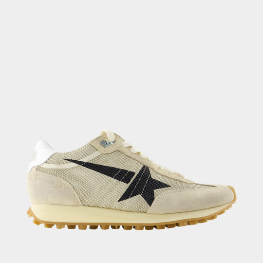 Running Marathon Sneakers - Golden Goose Deluxe Brand - Synthetic - Beige