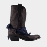 Wish Star Ankle Boots - Golden Goose Deluxe Brand - Leather - Black