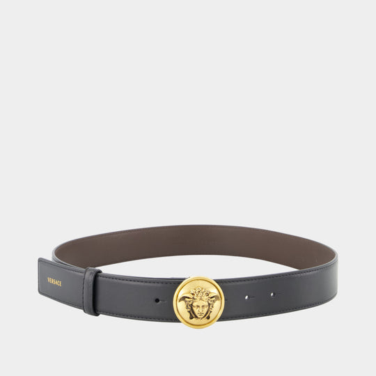 H.35 Belt - Versace - Leather - Black