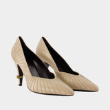 T.90 Pumps - Versace - Leather - Ivory