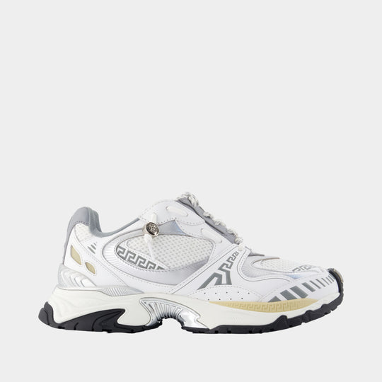 Sneakers - Versace - Leather - White