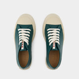 Lace Up Sneakers - Marni - Leather - Green