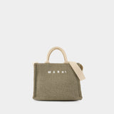 Small Shopper Bag - Marni - Cotton - Green