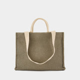 Large Shopper Bag - Marni - Cotton - Green