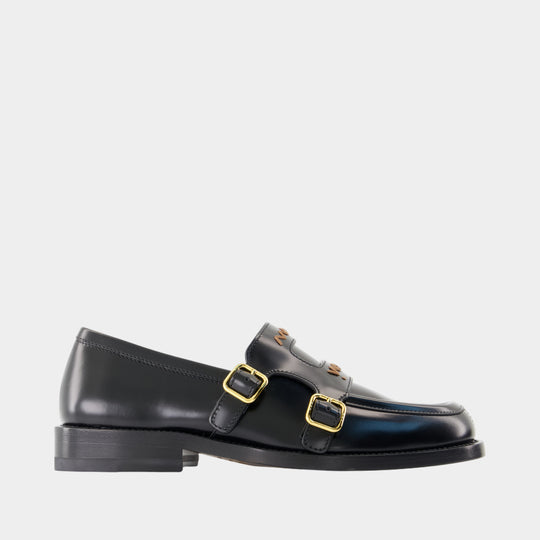 Loafers - Marni - Leather - Black