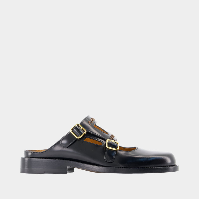 Mules Sabot - Marni - Leather - Black