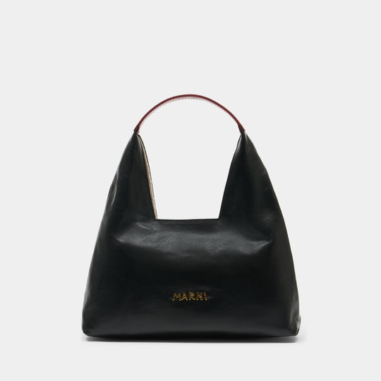 Top Handle Mini Shoulder Bag - Marni - Leather - Black