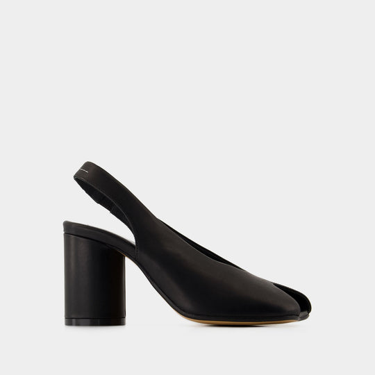 Court shoes - MM6 Maison Margiela - Leather - Black