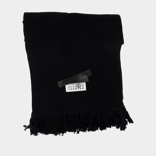 Scarf - MM6 Maison Margiela - Wool - Black