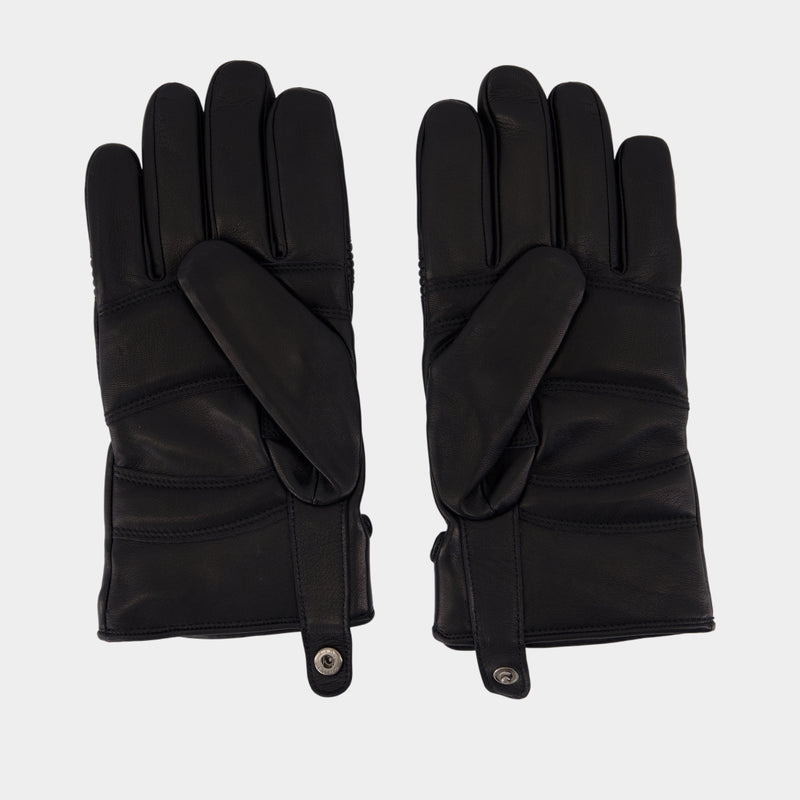 Gloves - MM6 Maison Margiela - Leather - Black