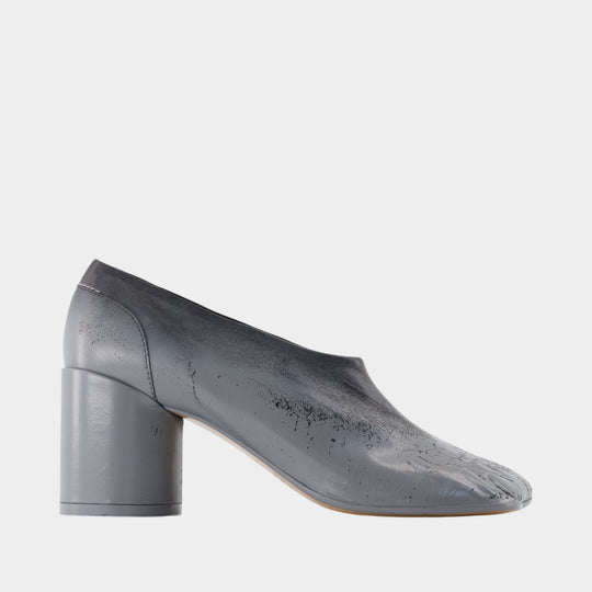 Court Pumps - MM6 Maison Margiela - Leather - Black