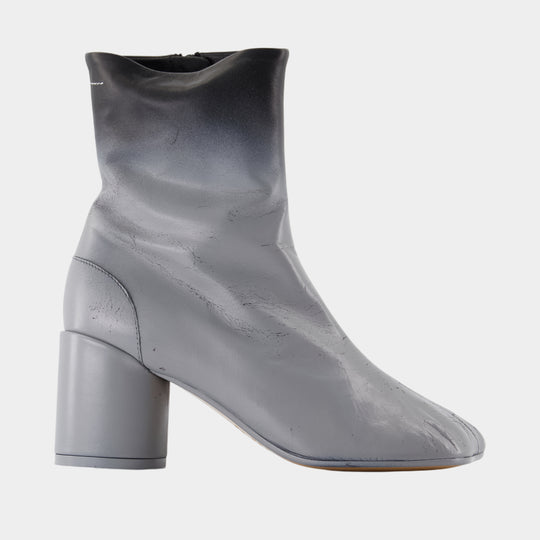 Ankle Boots - MM6 Maison Margiela - Leather - Black