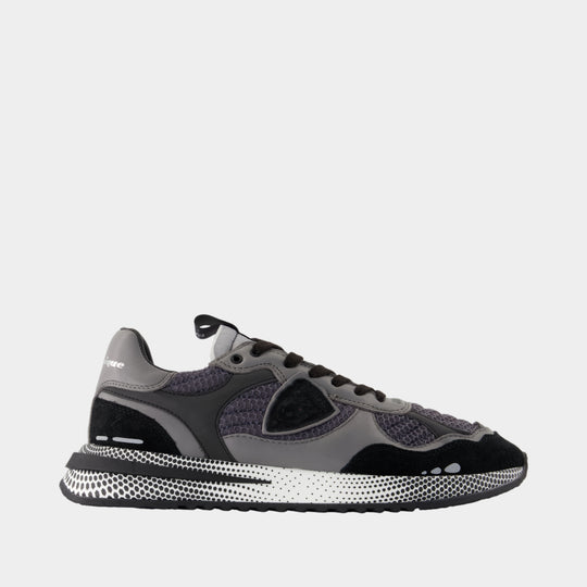 Sneakers Olympique Low - Philippe Model - Leather - Black