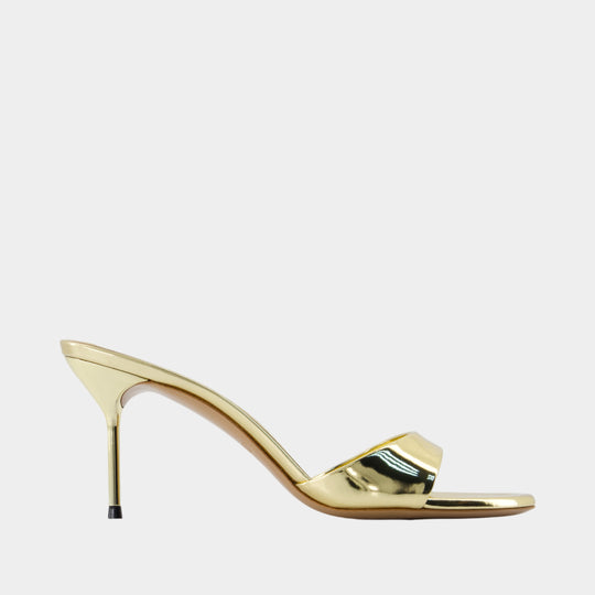 Lidia 70 Sandals - Paris Texas - Leather - Gold