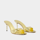 Lidia 70 Sandals - Paris Texas - Leather - Gold