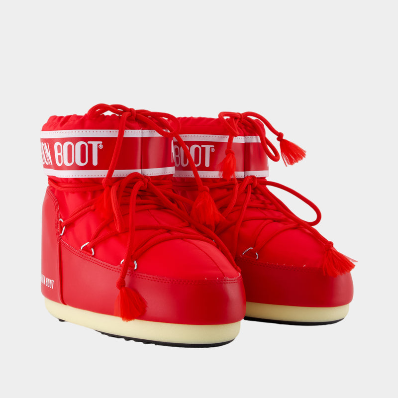 Icon Low Ankle Boots - Moon Boot - Synthetic - Red