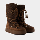 Mb X Gir Ltrack Boots - Moon Boot - Leather - Brown