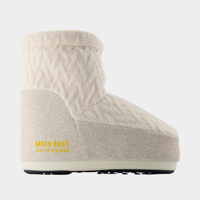 Mb X Gir Icon Low Ankle Boots - Moon Boot - Acrylic - White