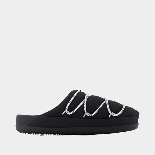 Mules - Moon Boot - Synthetic - Black