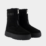 Lara Ankle Boots - Moon Boot - Leather - Black