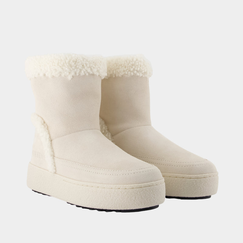 Tina boots - Moon Boot - Leather - White