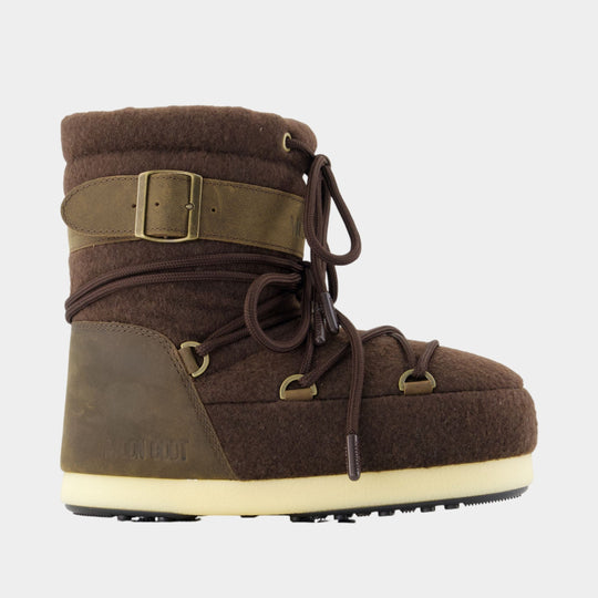 Evx Light Nubuck Felt Boots - Moon Boot - Synthetic - Brown