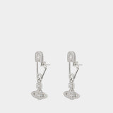 Lucrece Large Earrings - Vivienne Westwood - Metal - Silver