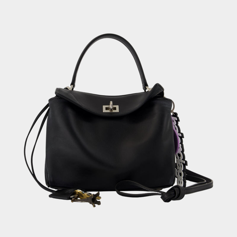 Rodeo Top Handle Mini Purse - Balenciaga - Leather - Black