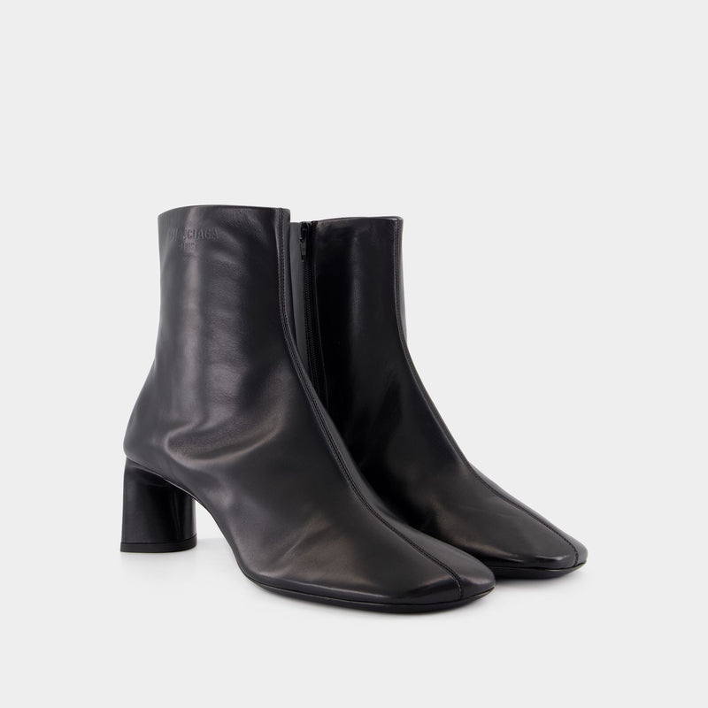 Dutyfree Ankle Boots - Balenciaga - Leather - Black