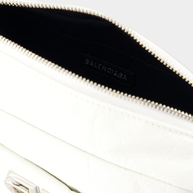 Monaco Camera Xs Shoulder Bag - Balenciaga - Leather - White