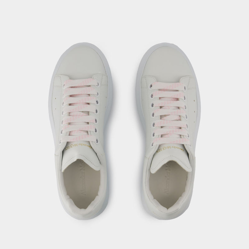 Oversize Sneakers - Alexander McQueen - Leather - White