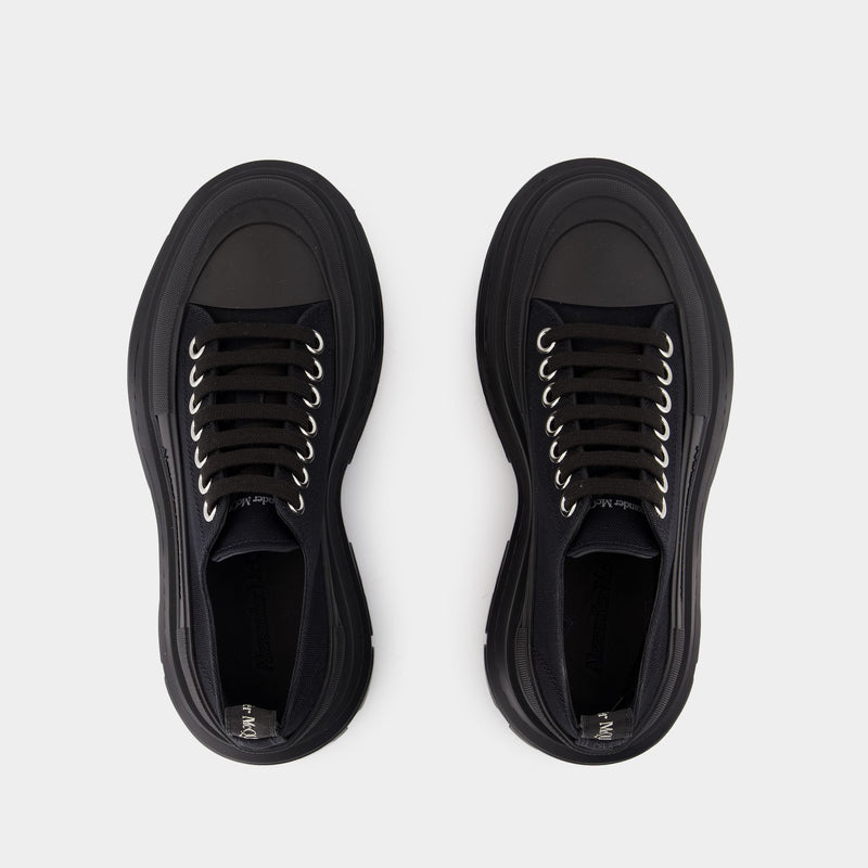 Tread  Slick Sneakers - Alexander McQueen - Canvas - Black