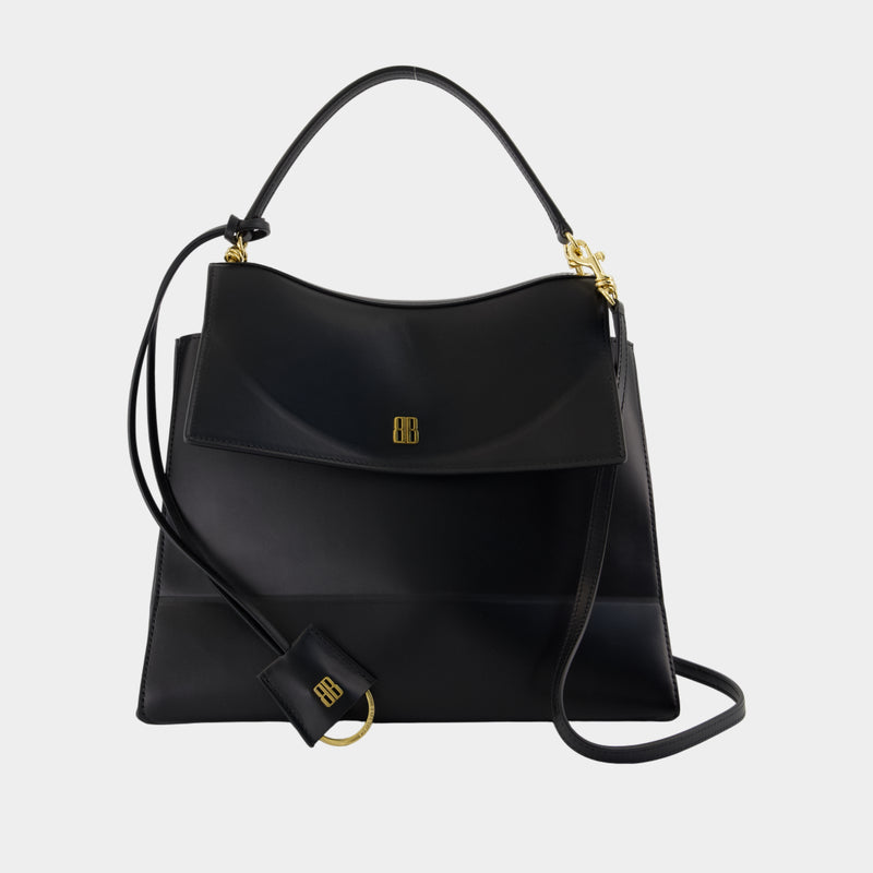Nano Top Handle Medium Purse - Balenciaga - Leather - Black