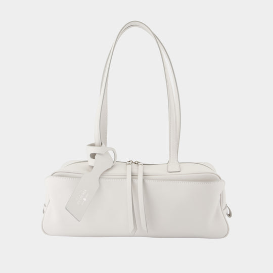 Holdall Bowling Small Shoulder Bag - Balenciaga - Leather - White
