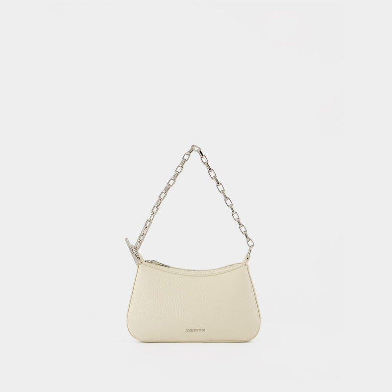 T-Bar Mini Handbag - Alexander McQueen - Leather - Cream