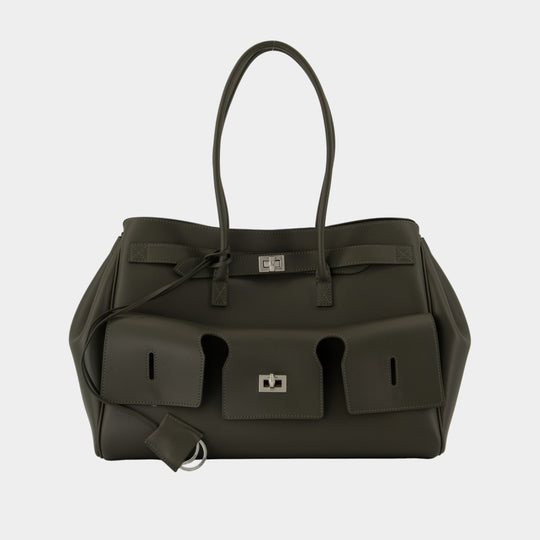 Bel Air Carry All Medium Purse - Balenciaga - Leather - Khaki