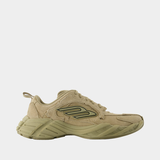 Monday Sneakers - Balenciaga - Leather - Khaki