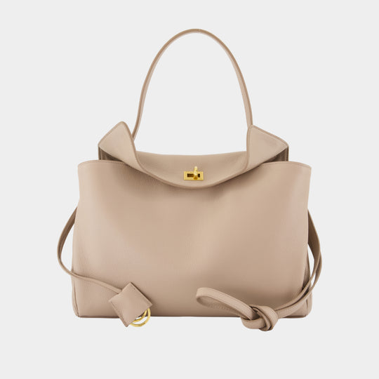 Rodeo Top Handle Medium Purse - Balenciaga - Leather - Beige