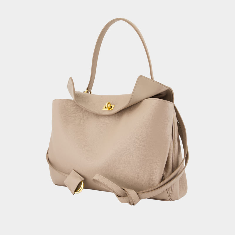 Rodeo Top Handle Medium Purse - Balenciaga - Leather - Beige