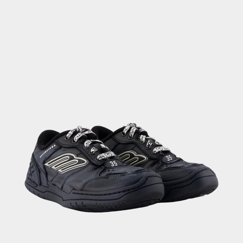Hamptons Sneakers - Balenciaga - Leather - Black