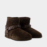 Alaska Soft Ankle Boots - Balenciaga - Leather - Brown