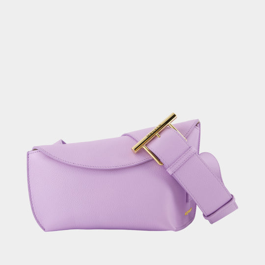T-Bar Sling Crossbody - Alexander McQueen - Leather - Purple